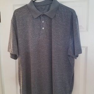 LAST CHANCE Men's Haggar Polo Shirt Dark Gray Size Large